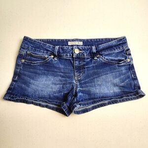 Guess Vintage Charm Denim Blue Jean Five Pocket Shorts Classic Mid-Rise Size 31